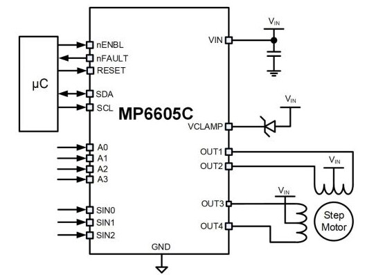Block Diagram - Monolithic Power Systems (MPS) MP6605C Low-Side MOSFET Driver ICs